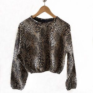 Zara cropped sweatshirt